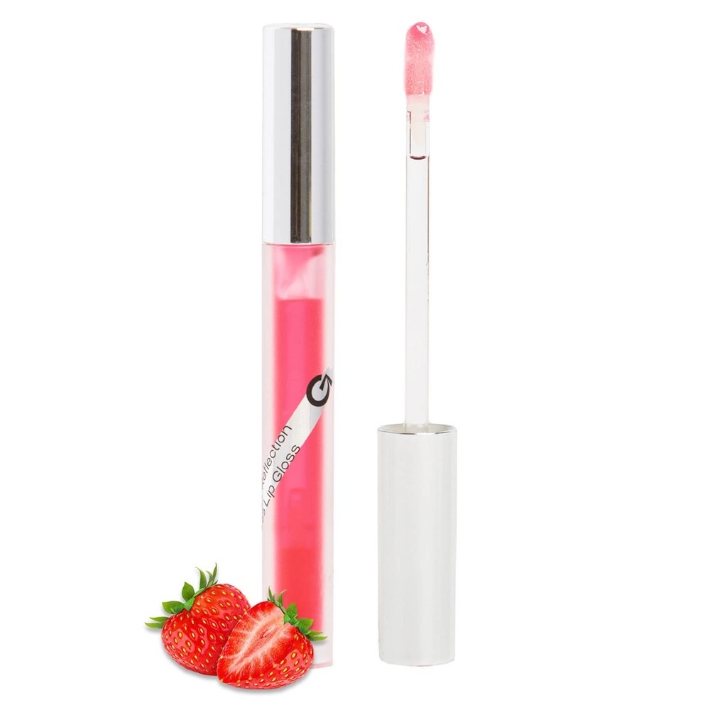 Strawberry Pink Lip Gloss for Women - Hydrating Shine